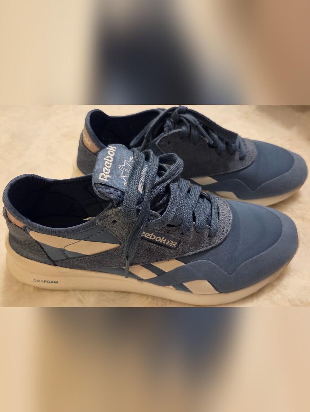 Reebok Women's Dusty Blue Lace-Up Sneakers